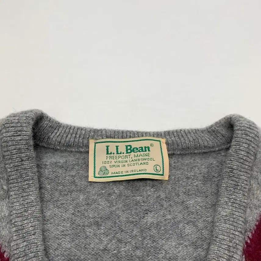 L.L.Bean 엘엘빈 80s 아가일 니트조끼 베스트 (L) 4