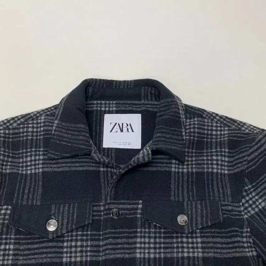 ZARA 자라 체크 모직자켓 (L) 3