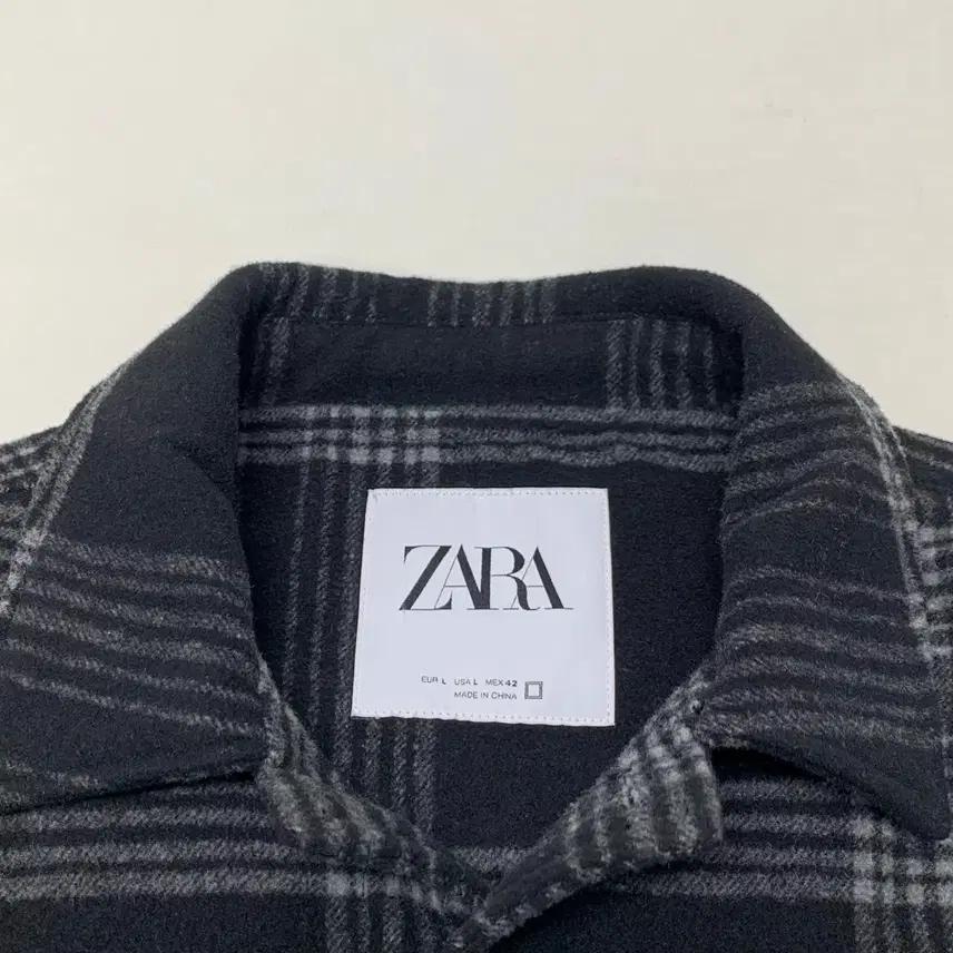 ZARA 자라 체크 모직자켓 (L) 4