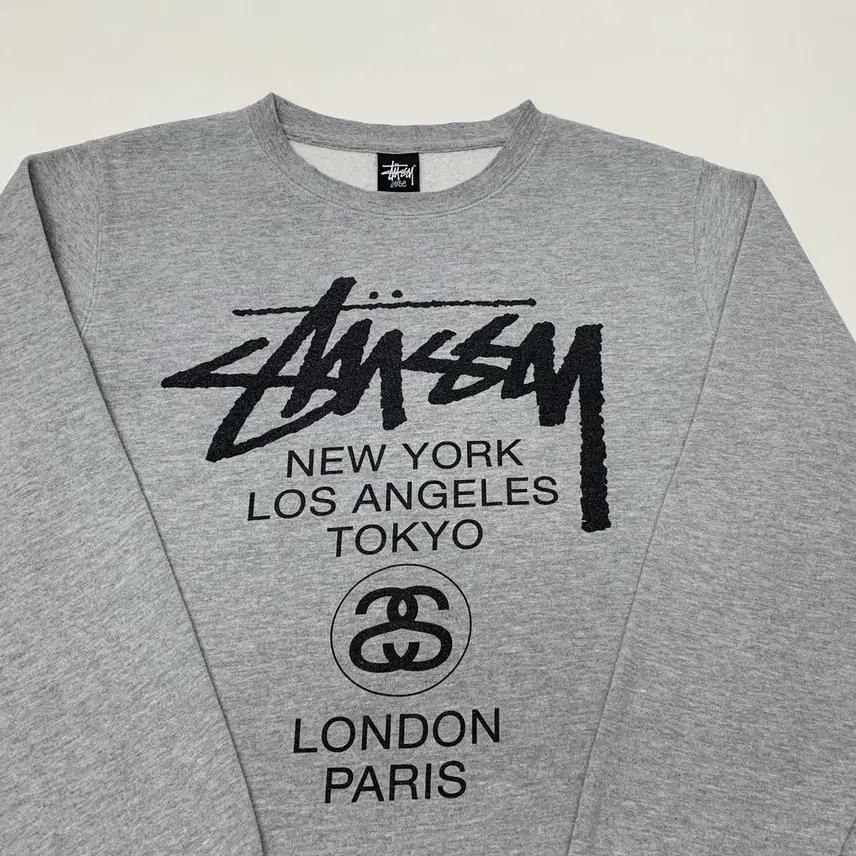 STUSSY 스투시 월드투어 기모 맨투맨 스웻셔츠 (L) 3