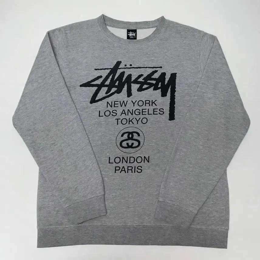 STUSSY 스투시 월드투어 기모 맨투맨 스웻셔츠 (L) 2