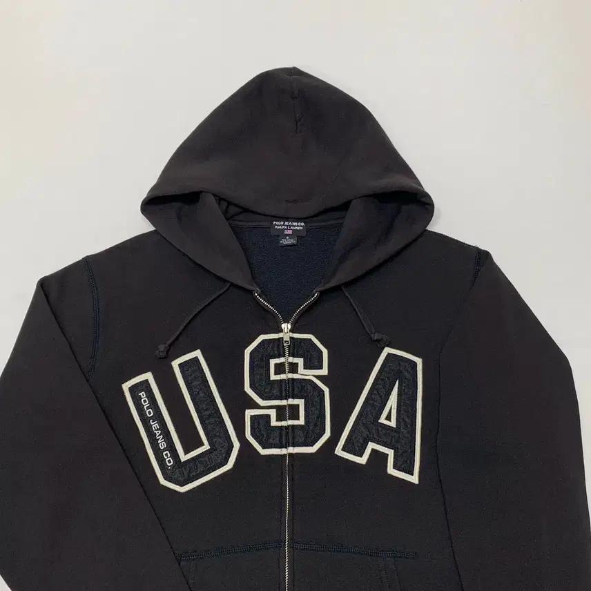 폴로랄프로렌 USA 오버핏 기모 후드집업 (S) 3