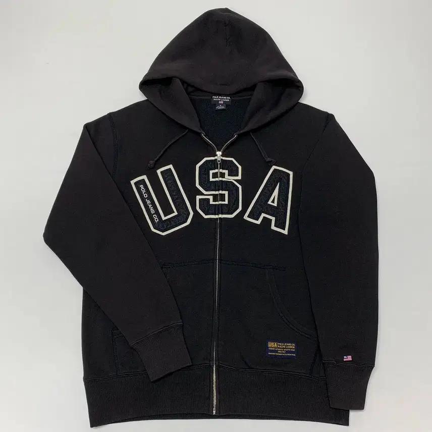 폴로랄프로렌 USA 오버핏 기모 후드집업 (S) 2