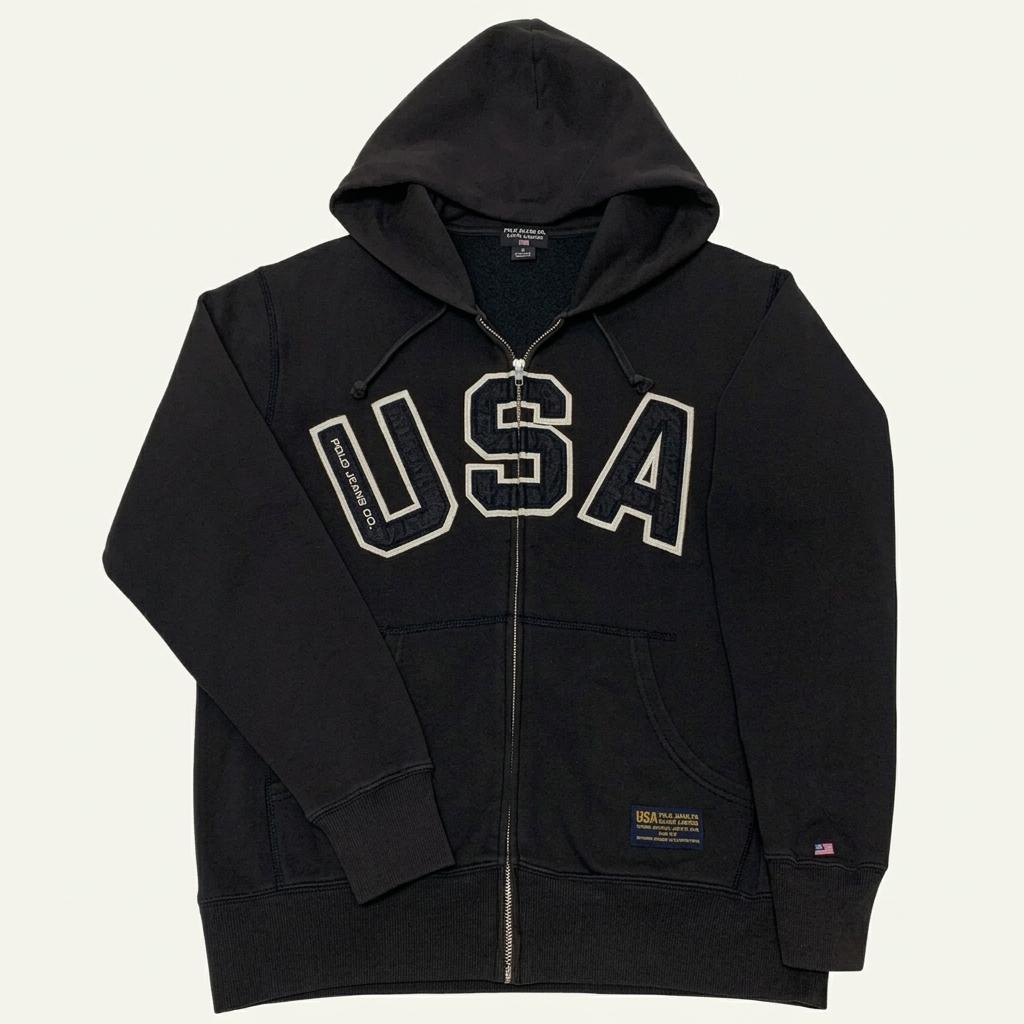 폴로랄프로렌 USA 오버핏 기모 후드집업 (S) 1