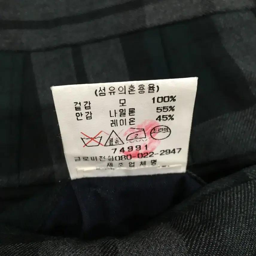 빈폴 클래식 타탄체크 슬랙스 와이드팬츠 (32) 4
