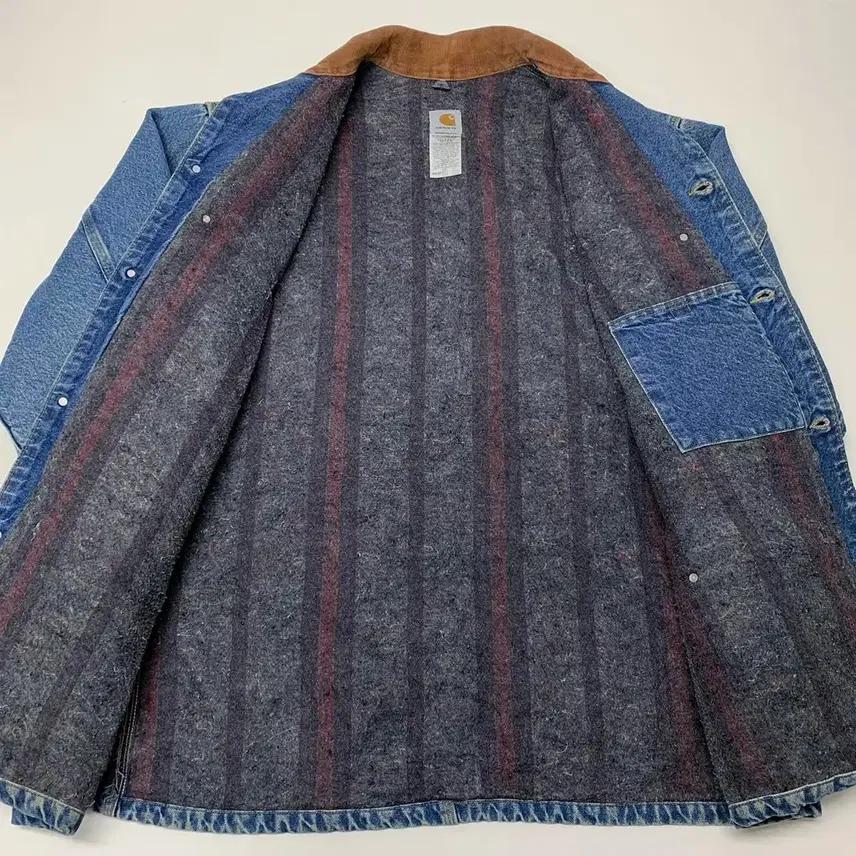 칼하트 빈티지 빅사이즈 데님 초어 자켓 (2XL) 9