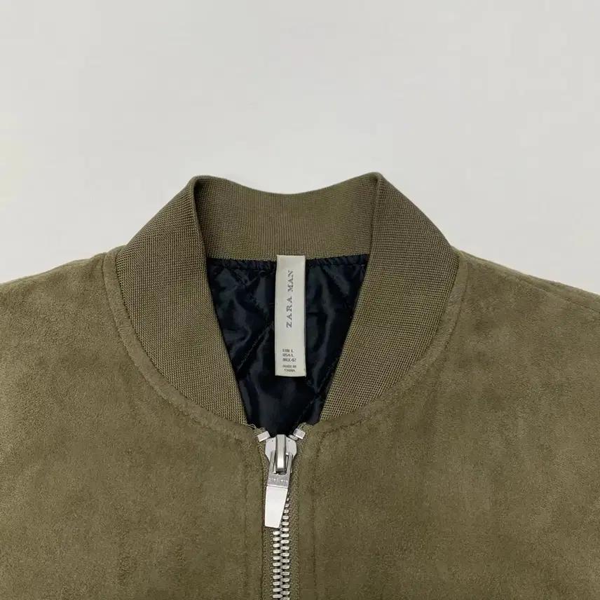 ZARA 자라 스웨이드 누빔 블루종자켓 (L) 4