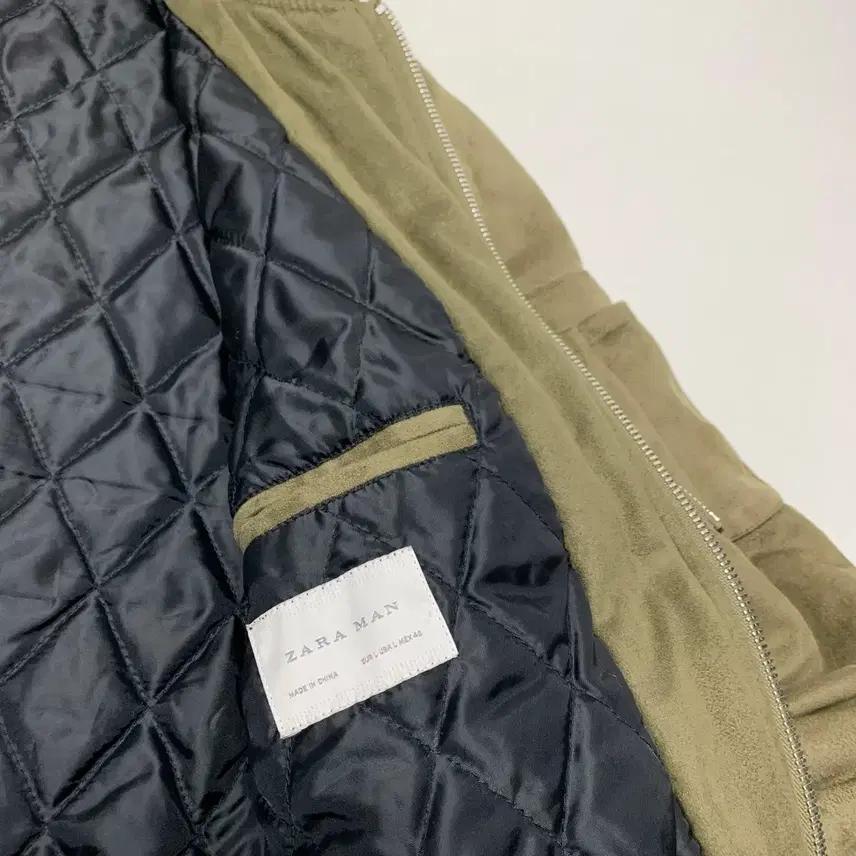 ZARA 자라 스웨이드 누빔 블루종자켓 (L) 6