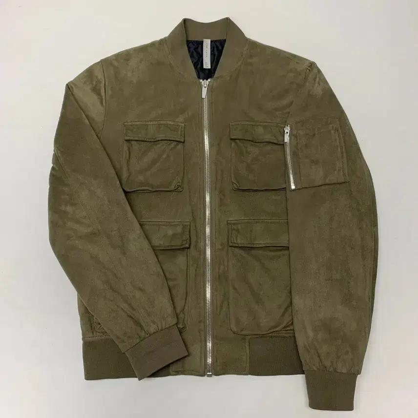 ZARA 자라 스웨이드 누빔 블루종자켓 (L) 2