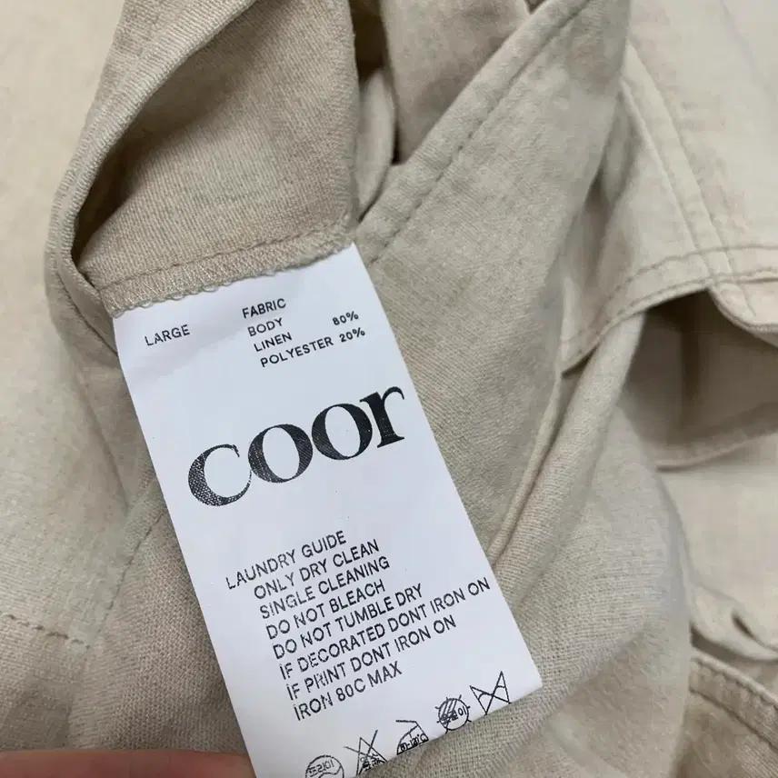 COOR 쿠어 오버핏 린넨 자켓 (L) 10