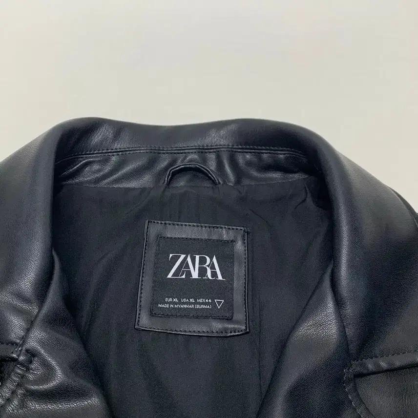 ZARA 자라 인조가죽 라이더자켓 (XL) 4