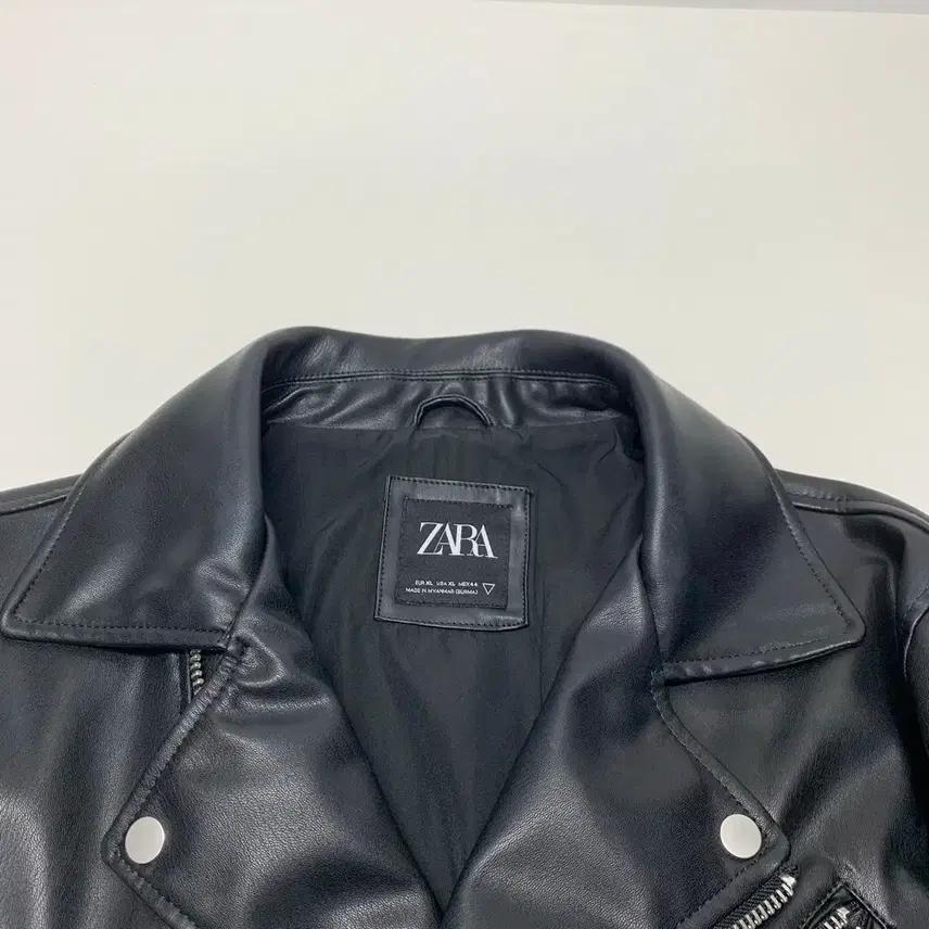 ZARA 자라 인조가죽 라이더자켓 (XL) 3