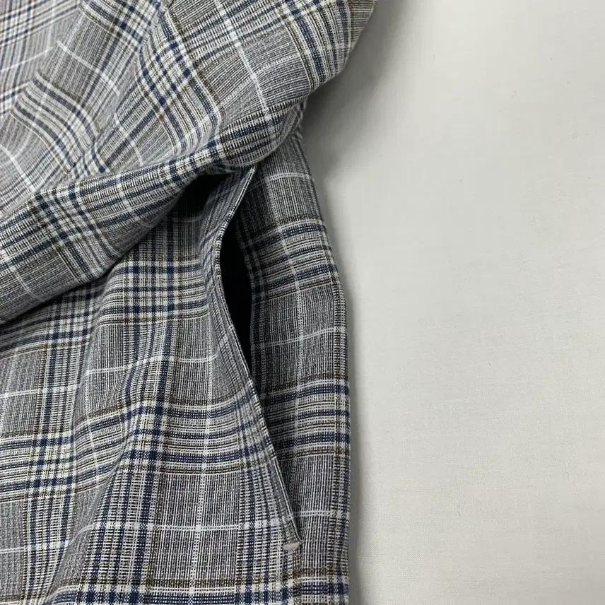 ZARA 자라 체크 블루종 자켓 (M) 6