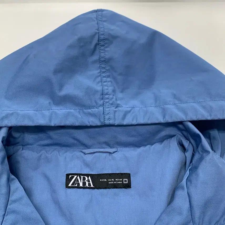 ZARA 자라 오버핏 아노락 후드 바람막이 자켓 (XL) 4