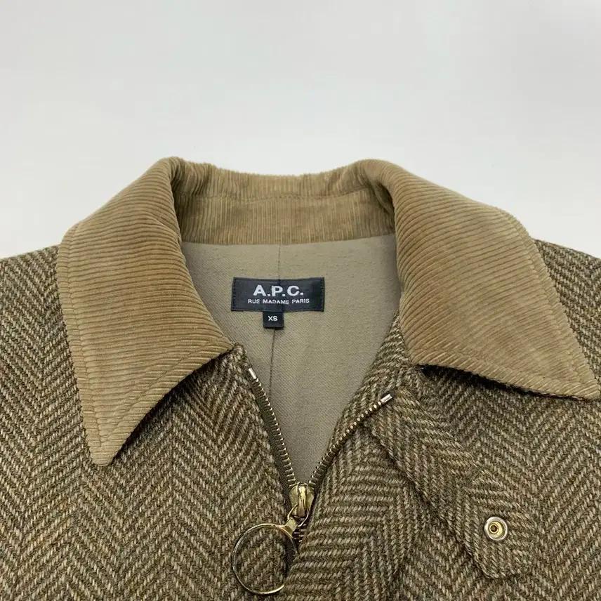 APC 아페쎄 헤링본 코트 (XS) 4