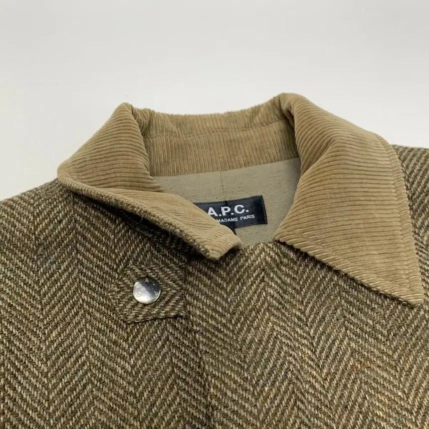 APC 아페쎄 헤링본 코트 (XS) 5