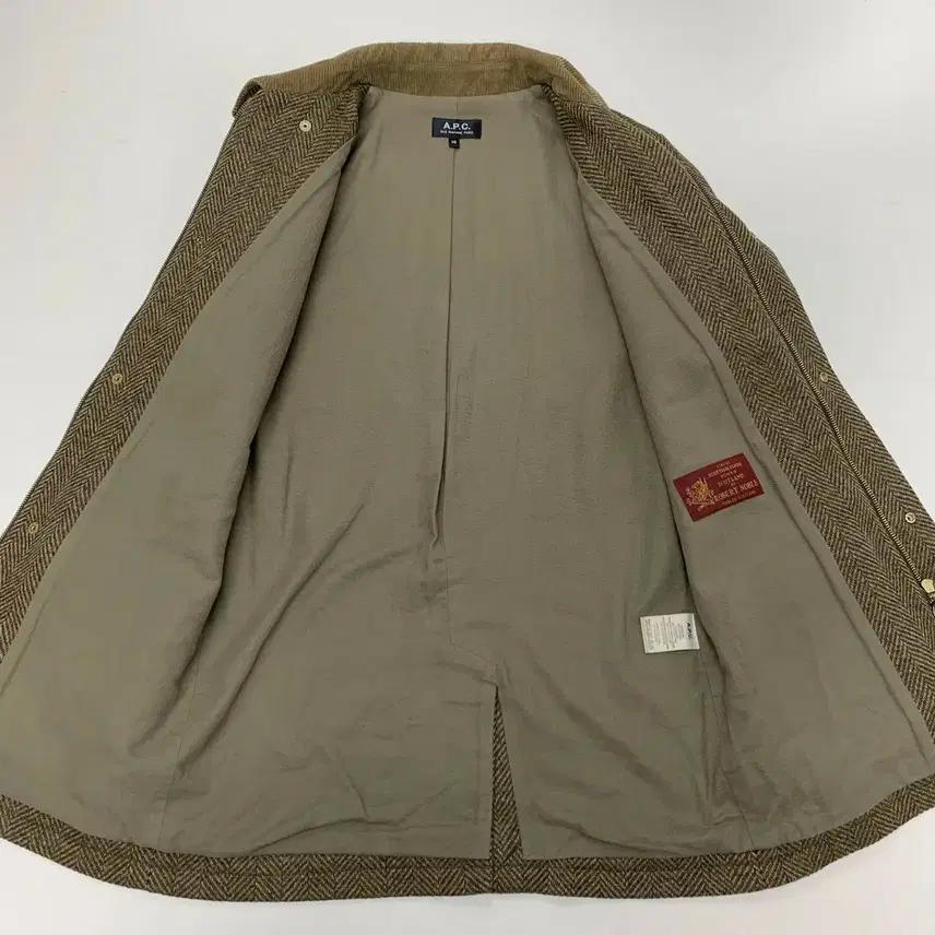 APC 아페쎄 헤링본 코트 (XS) 7