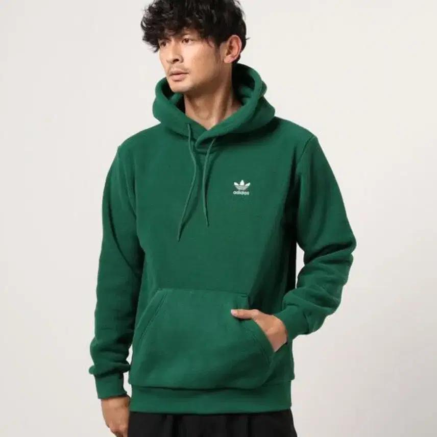 아디다스 빅로고 후리스 후드 (L) 9