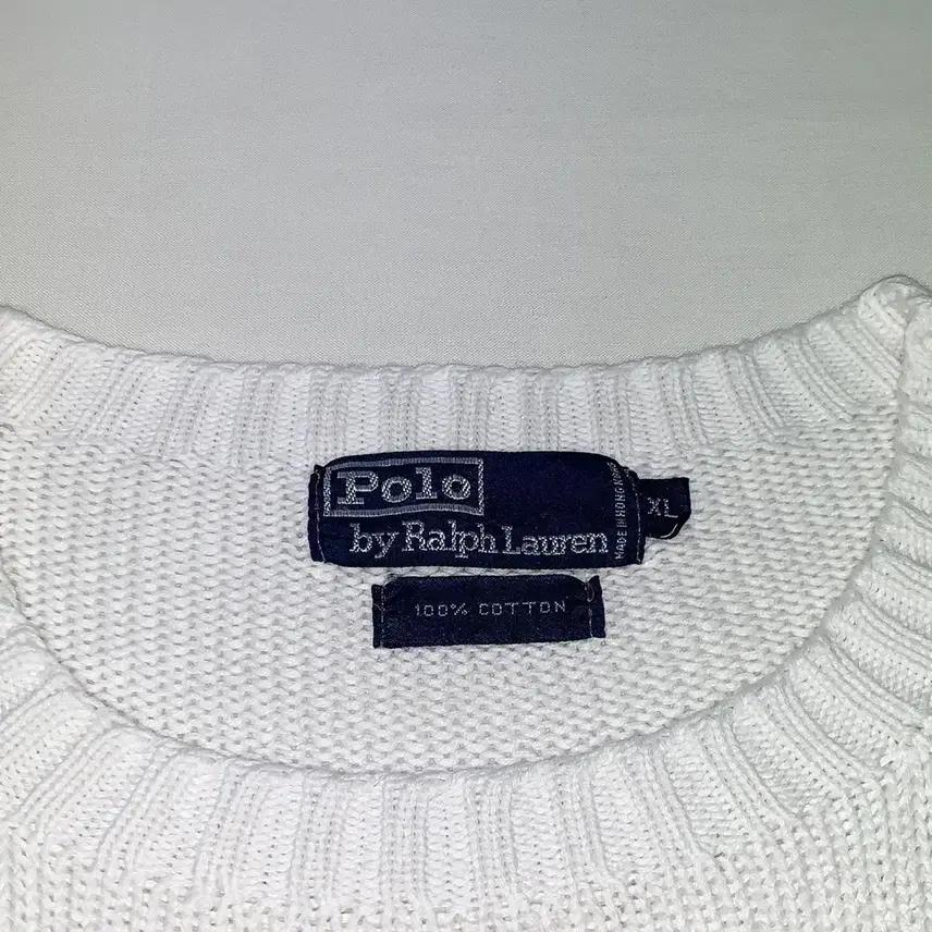 폴로랄프로렌 라운드넥 면니트 (XL) 4