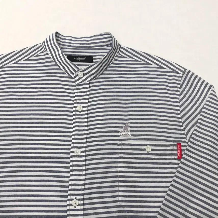 KANGOL 캉골 스트라이프 셔츠 남방 (XL) 3