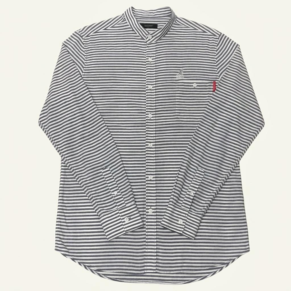 KANGOL 캉골 스트라이프 셔츠 남방 (XL) 1
