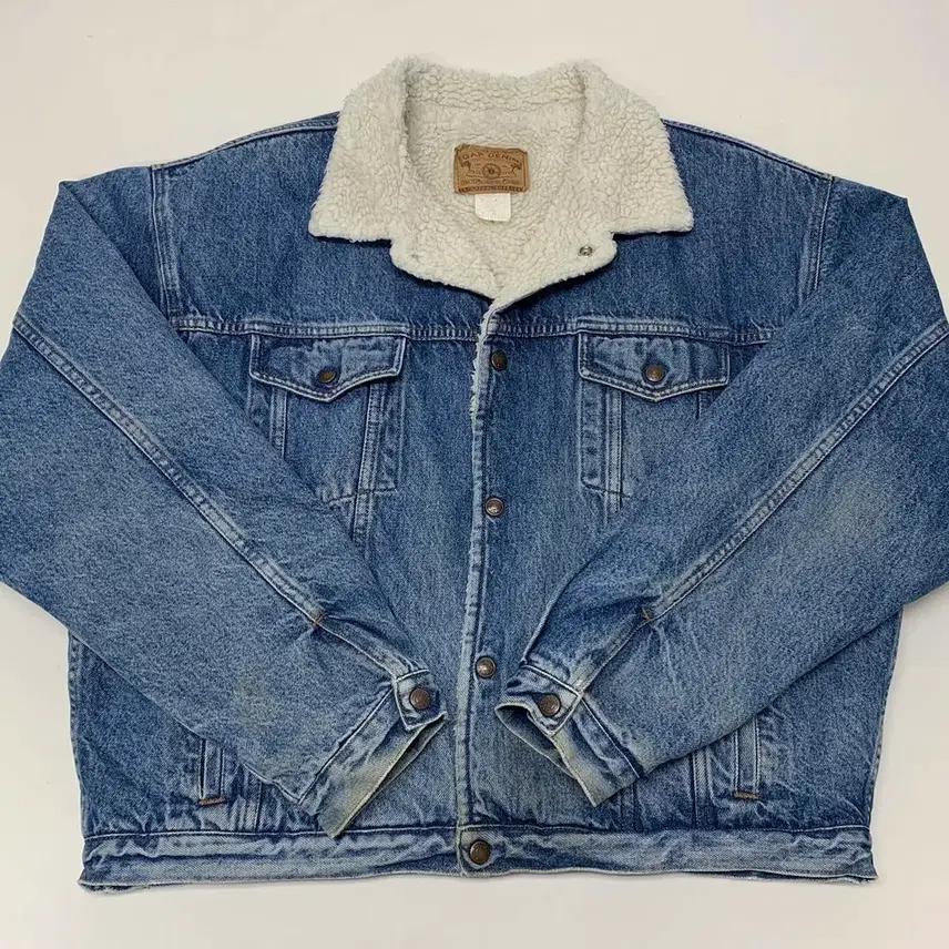GAP 갭 90s 빈티지 오버핏 데님 양털 트러커자켓 (XL) 2