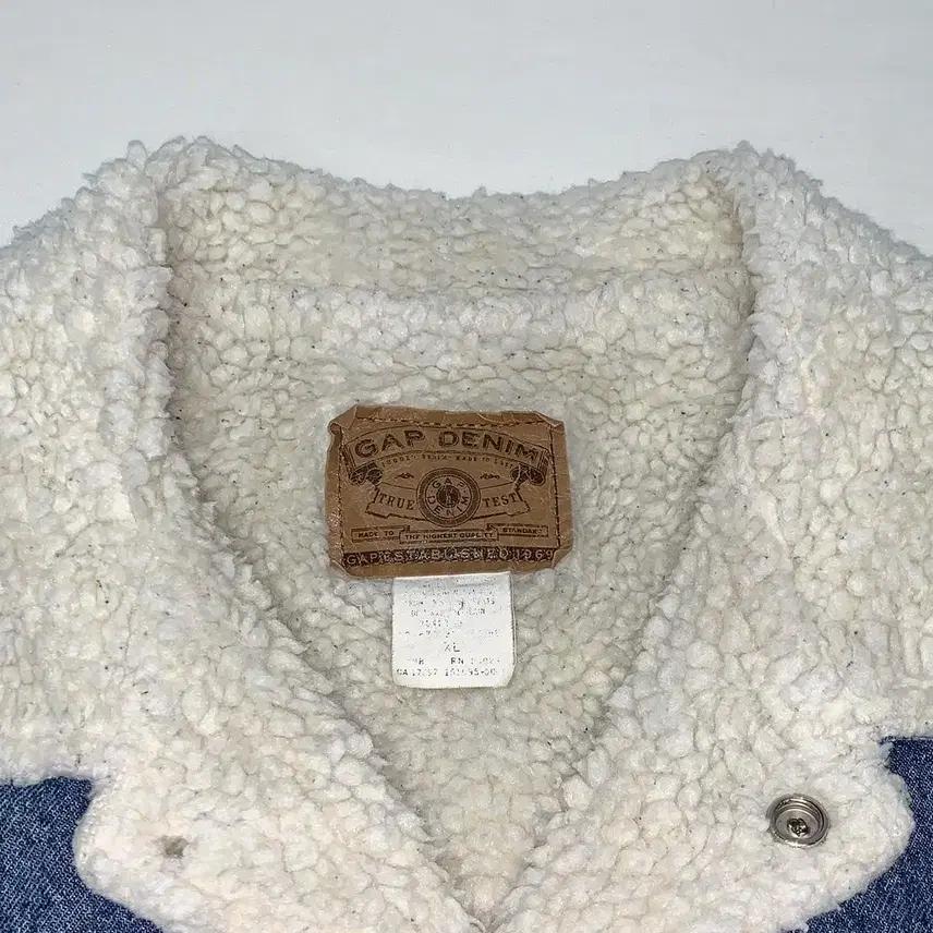 GAP 갭 90s 빈티지 오버핏 데님 양털 트러커자켓 (XL) 4