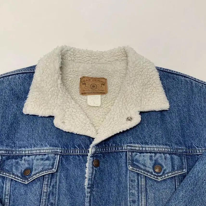 GAP 갭 90s 빈티지 오버핏 데님 양털 트러커자켓 (XL) 3