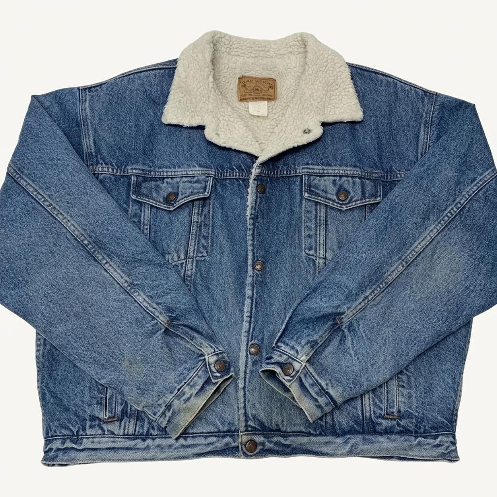 GAP 갭 90s 빈티지 오버핏 데님 양털 트러커자켓 (XL) 1