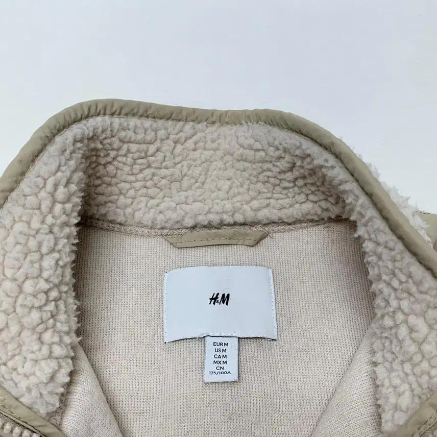 H&M 에이치엔엠 오버핏 양털후리스 집업자켓 (M) 4