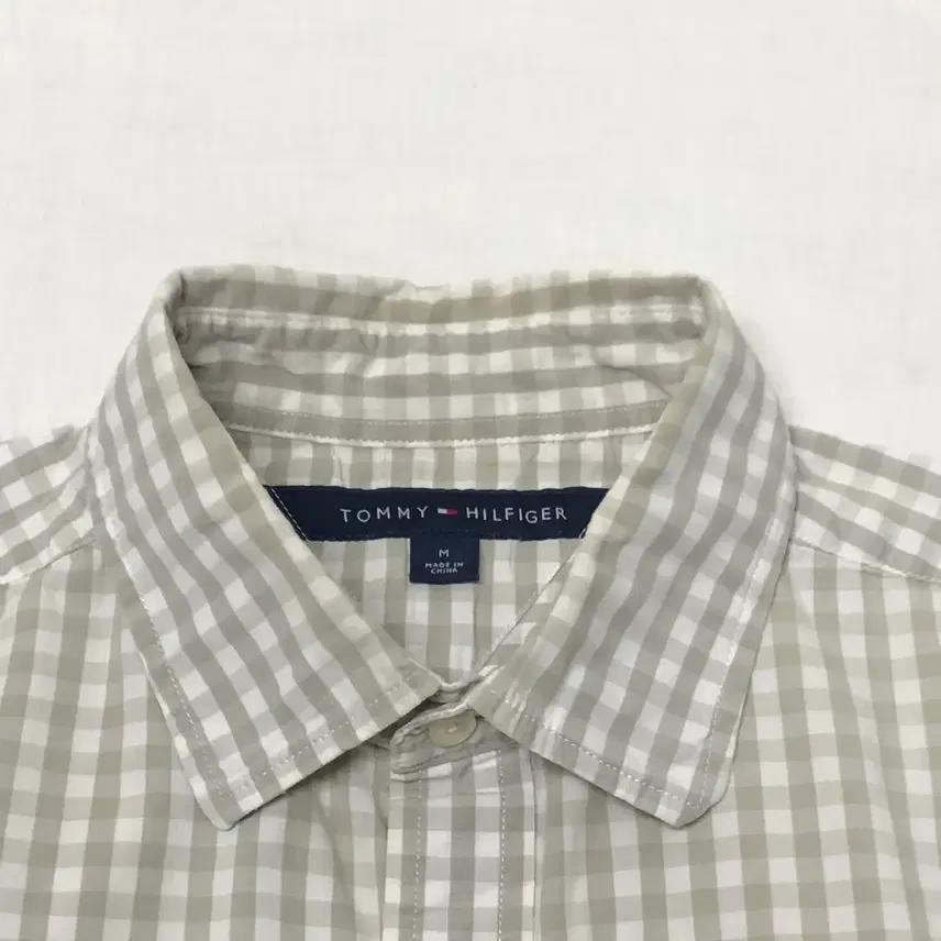 타미힐피거 깅엄체크 셔츠 남방 (M) 4