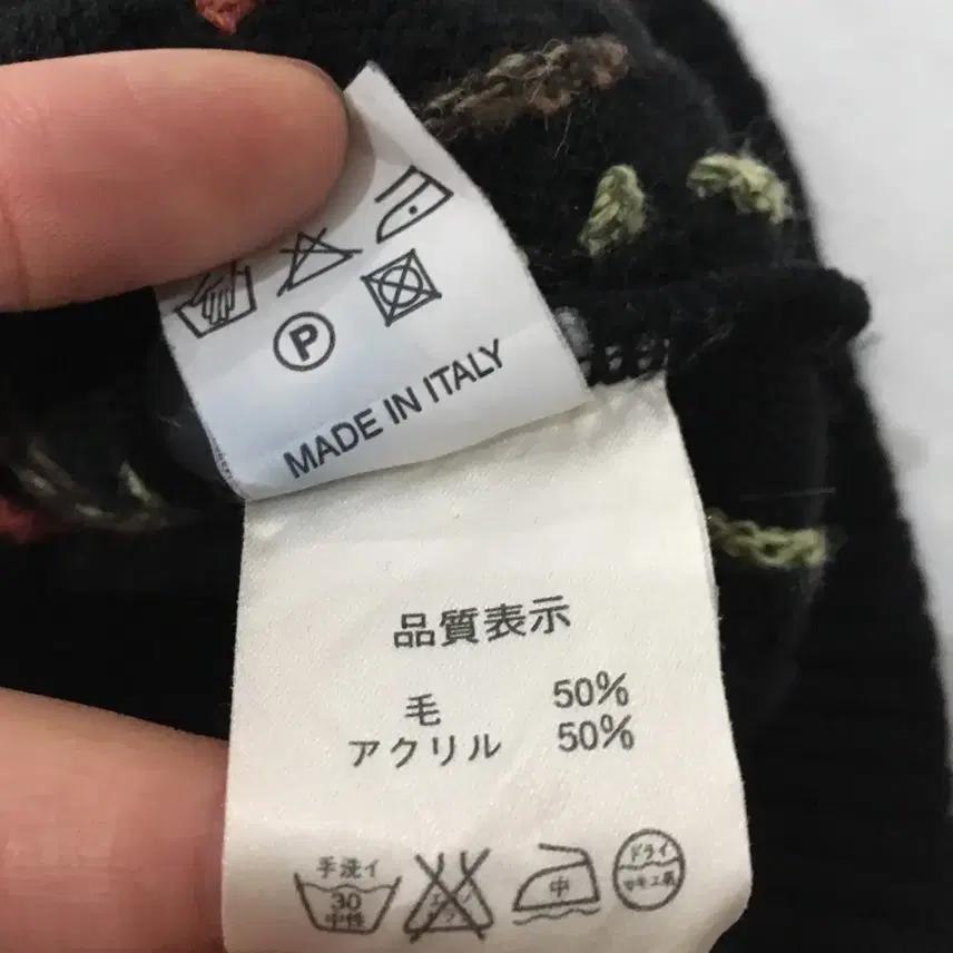 이태리산 빈티지 패턴 니트조끼 (M) 6