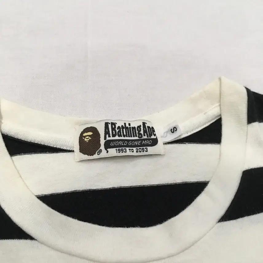 BAPE 베이프 스트라이프 반팔티셔츠 (S) 4