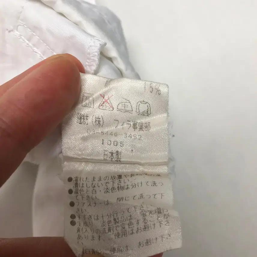 휠라 올드스쿨 오버핏 바람막이 조끼 베스트 (XL) 8