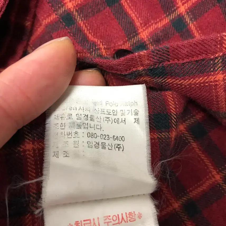 폴로랄프로렌 울혼방 포켓셔츠 체크남방 (100) 6