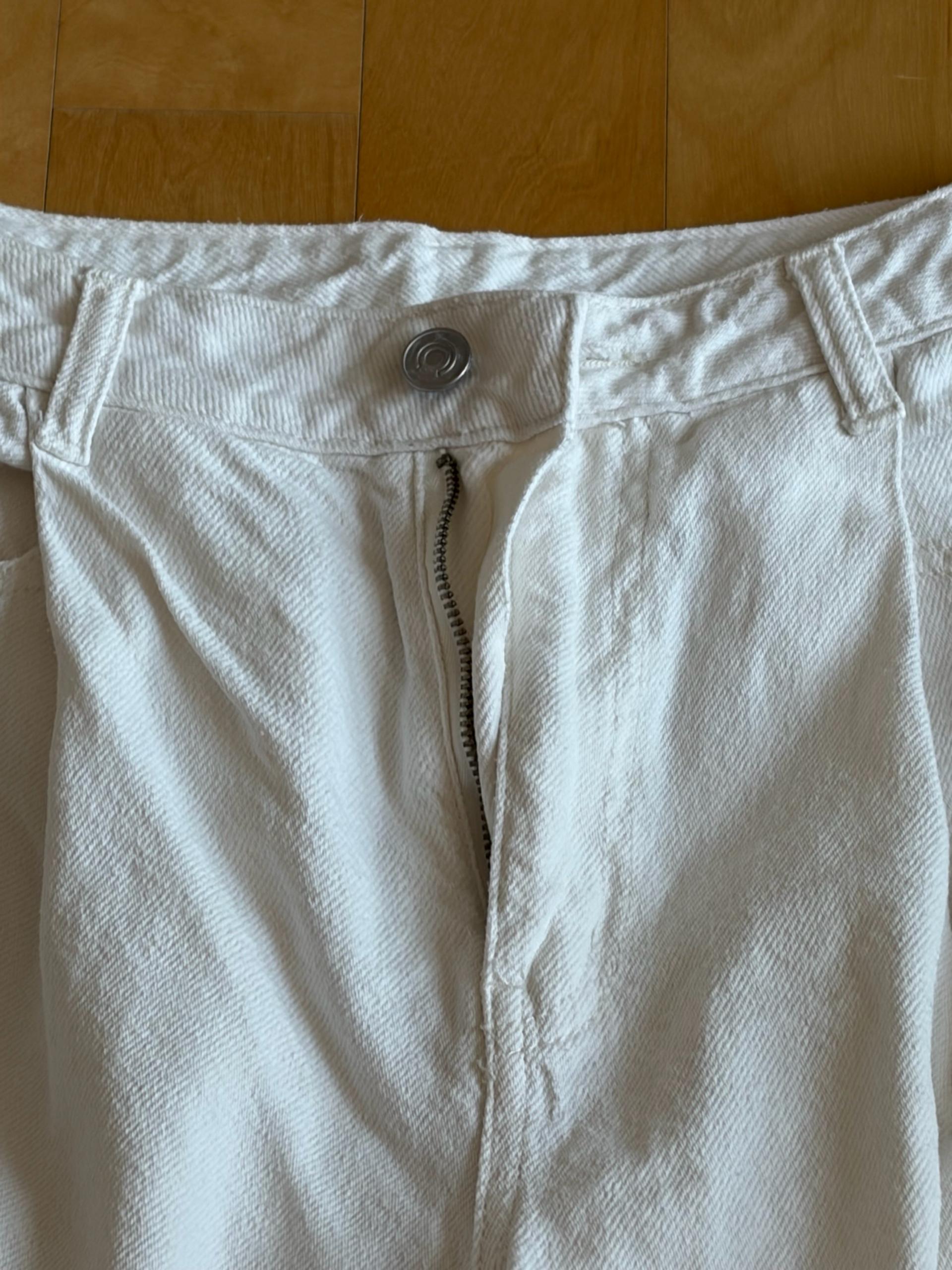에잇세컨즈 여성 화이트 면바지 3