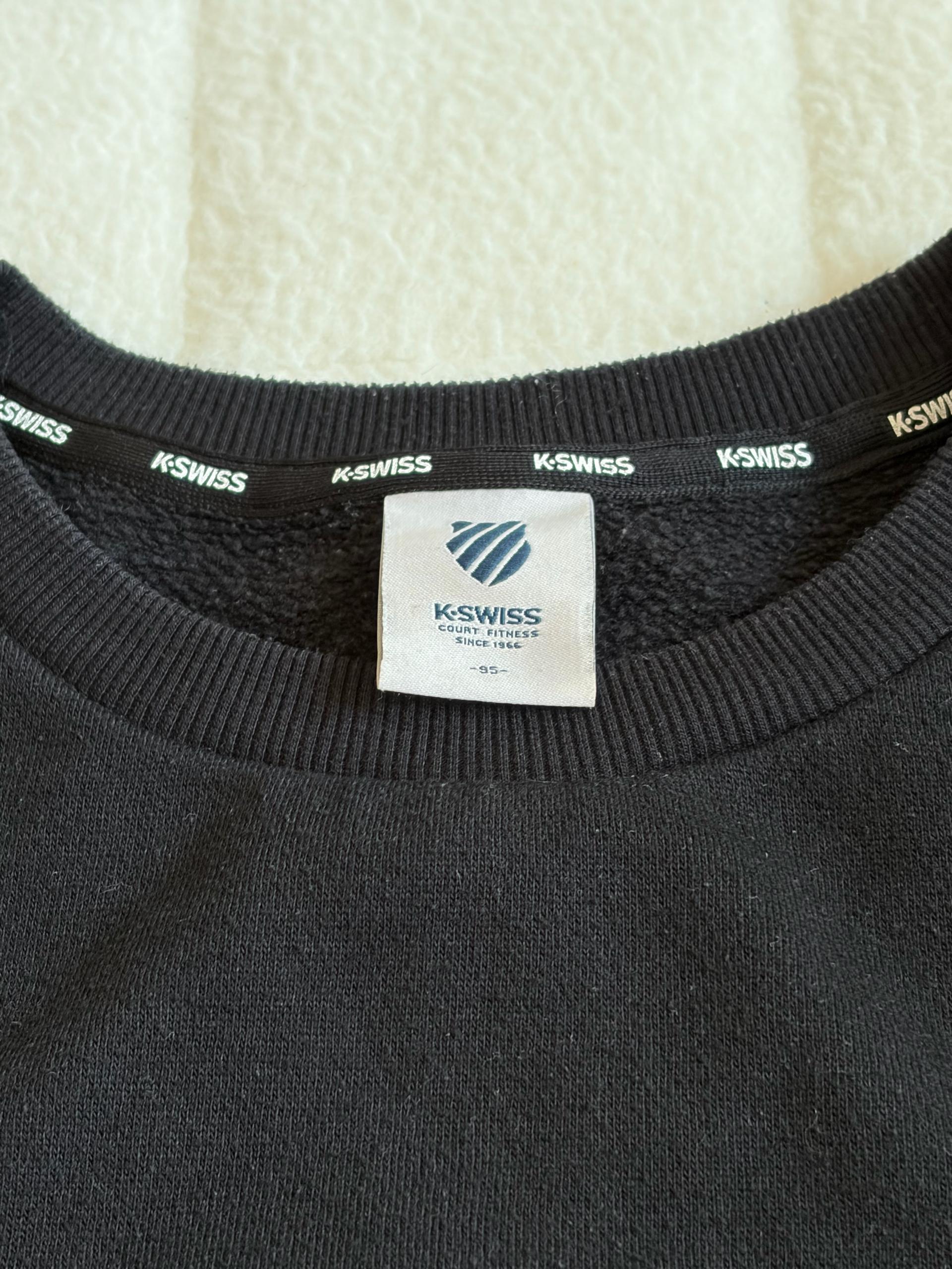 kswiss 블랙 기모 맨투맨 3