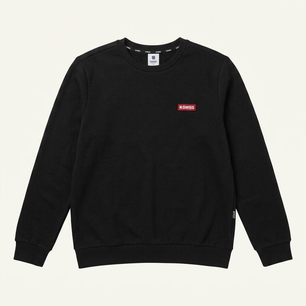 kswiss 블랙 기모 맨투맨 1