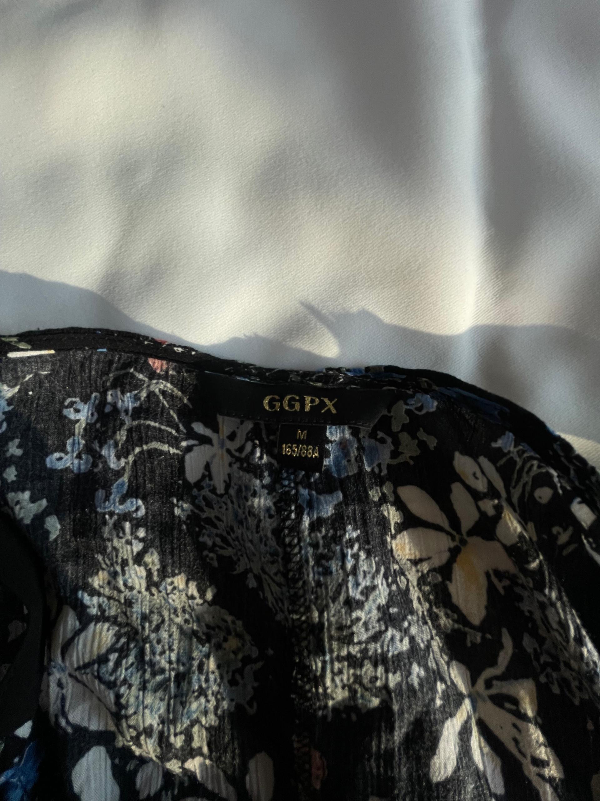 GGPX 블랙 플라워패턴 비대칭 원피스 / M 4