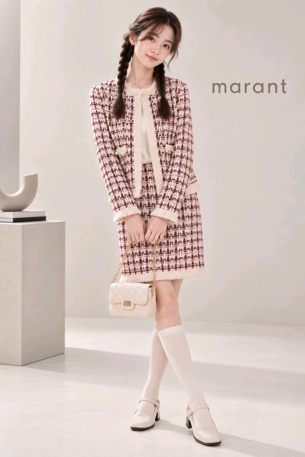 marant 트위드 니트 셋업 2