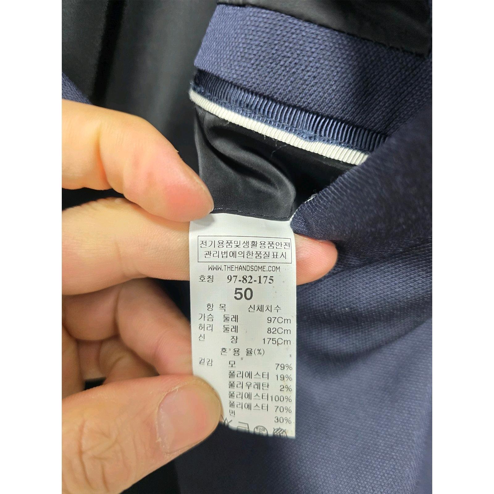 100 한섬 시스템옴므 네이비 블레이저 C354 4