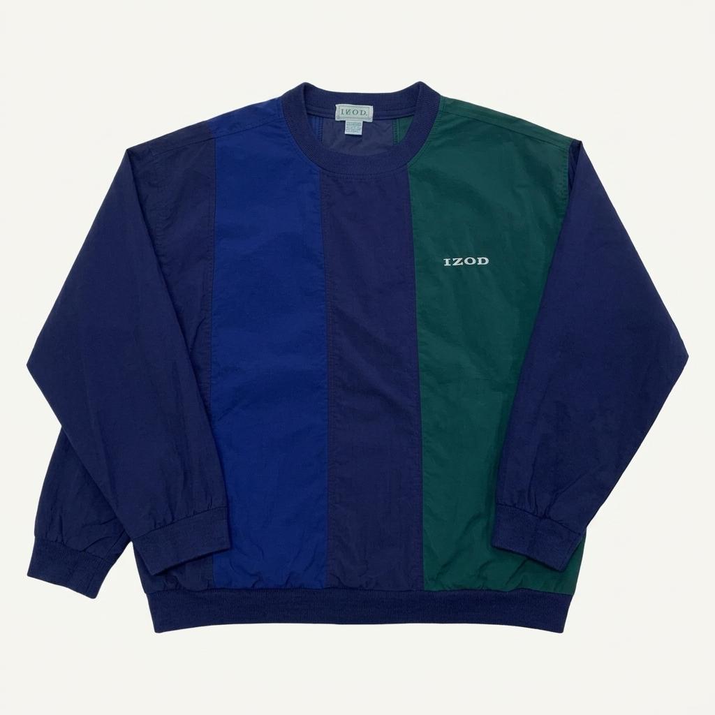 IZOD 아이조드 90s 컬러블락 오버핏 바람막이 웜업 1
