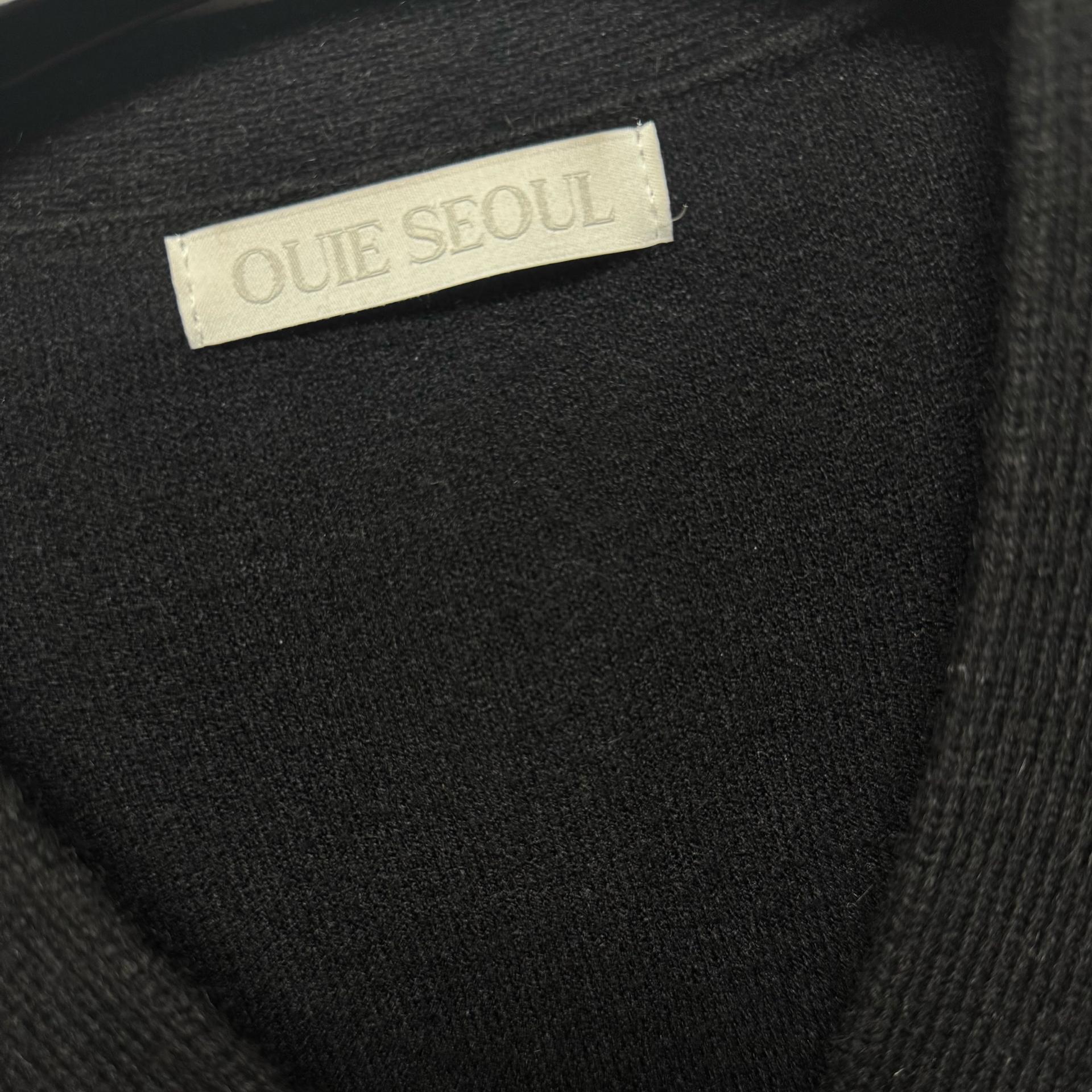 OUIE 라쿤 가디건 블랙  4
