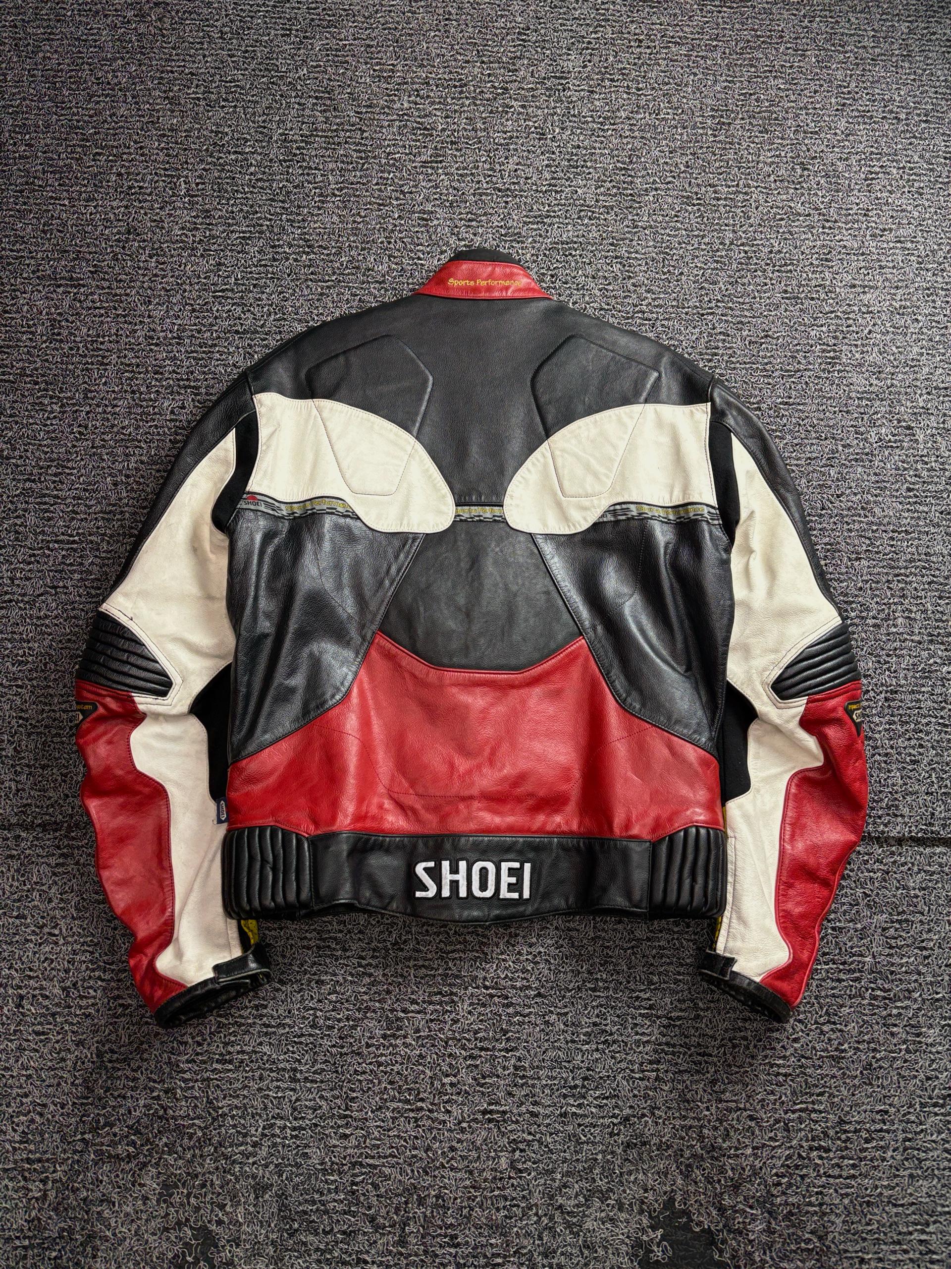 Shoei 빈티지 레이싱 라이더 레더 자켓 3206 4
