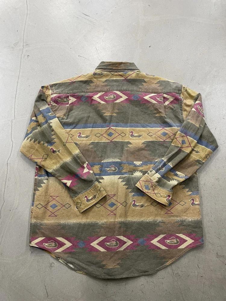 Ducks Unlimited 네이티브 패턴 셔츠 XL 8