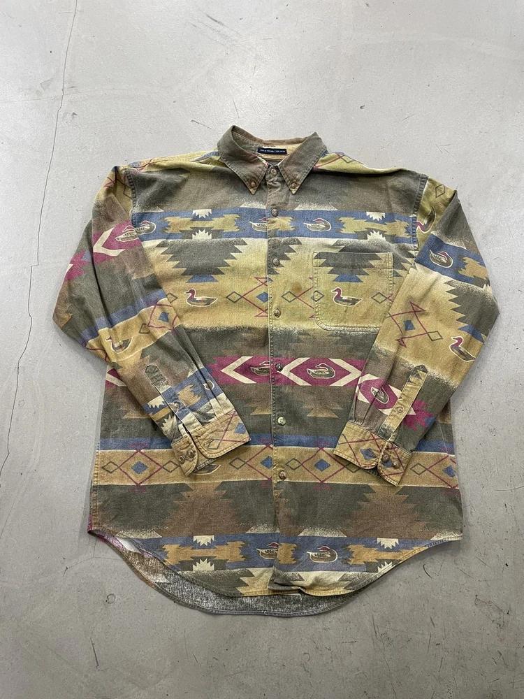Ducks Unlimited 네이티브 패턴 셔츠 XL 6