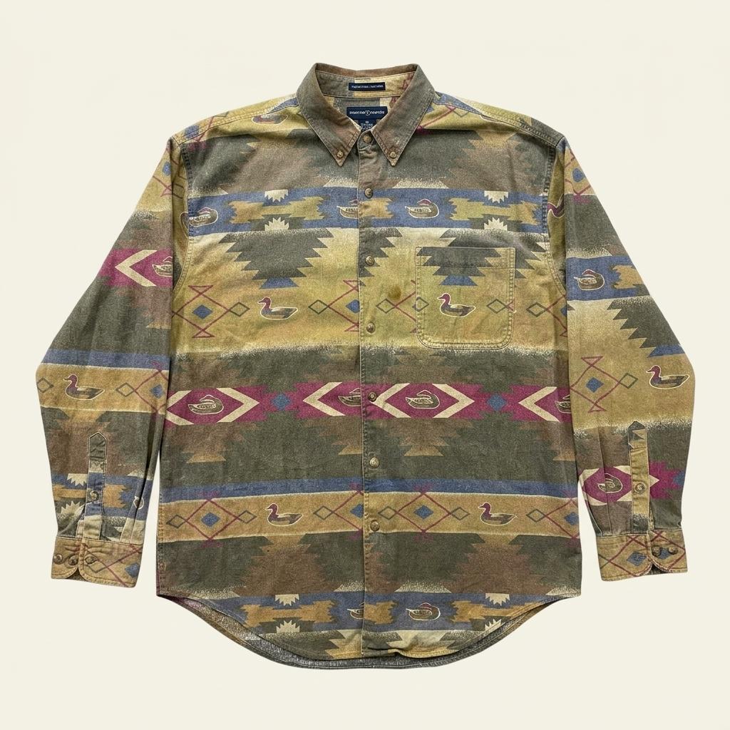 Ducks Unlimited 네이티브 패턴 셔츠 XL 1