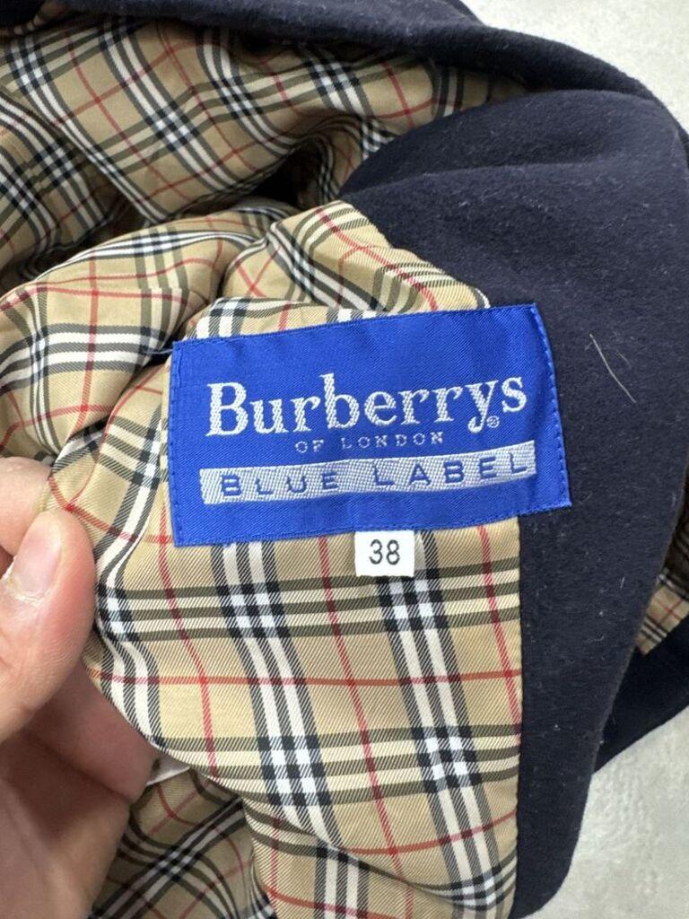 버버리 블루라벨 울코트 38 6