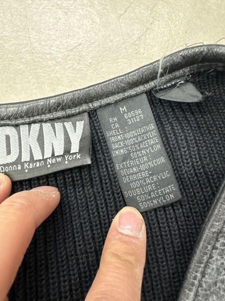 DKNY 가죽 베스트 M 6