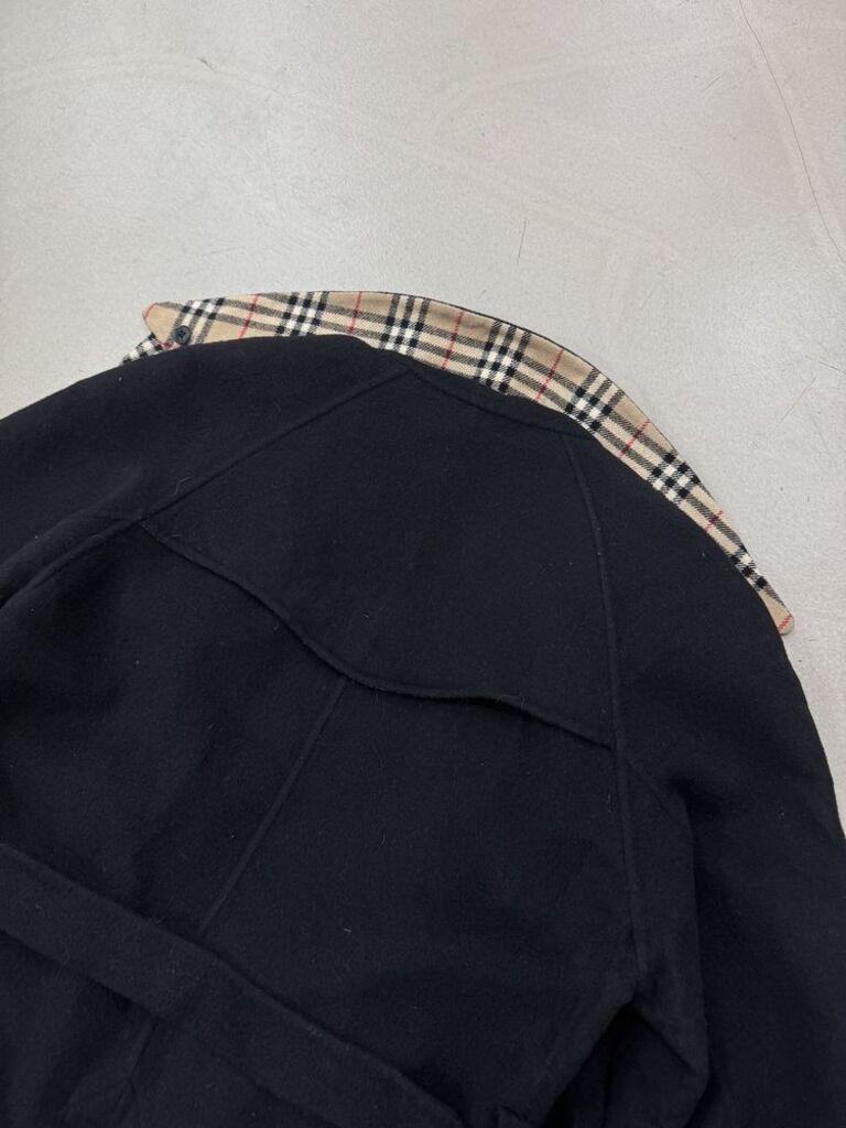 버버리 블랙 라벨 울 노바체크 코트 M 6